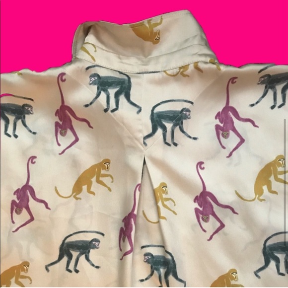 COPY - COPY - Zara NWT monkey silky blouse - Picture 3 of 10